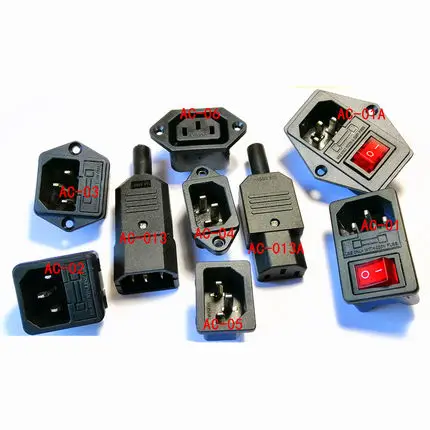Электрическая розетка переменного тока IEC320 C14, 3 контаксветодиодный, красный светодиод, 250 В, клавишный выключатель, 10 А, предохранитель, женский и мужской разъем, фоторазъем с 2 контактами, крепление для розетки 
Электрическая розетка переменного тока IEC320 C14, 3 контаксветодиодный, красный светодиод, 250 В, клавишный выключатель, 10 А, предохранитель, женский и мужской разъем, фоторазъем с 2 контактами, крепление для розетки
