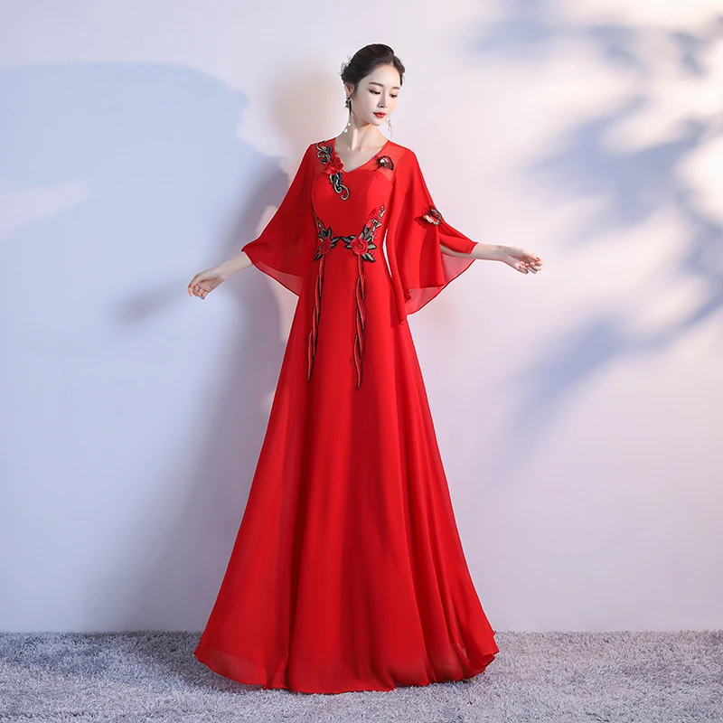 Red Floor-Length Women Party Dress Elegant Banquet Long Qipao Female Slim Prom Cheongsam Wedding Gowns Vestido S-XXXL
Red Floor-Length Women Party Dress Elegant Banquet Long Qipao Female Slim Prom Cheongsam Wedding Gowns Vestido S-XXXL