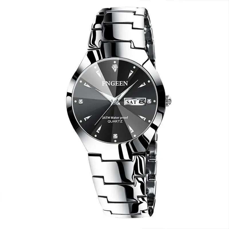 

Fngeen дропшиппинг часы мужские часы Relojes Hombre 2020 Модные Бизнес кварцевые наручные часы 30 м водонепроницаемые мужские часы с двойным календарем