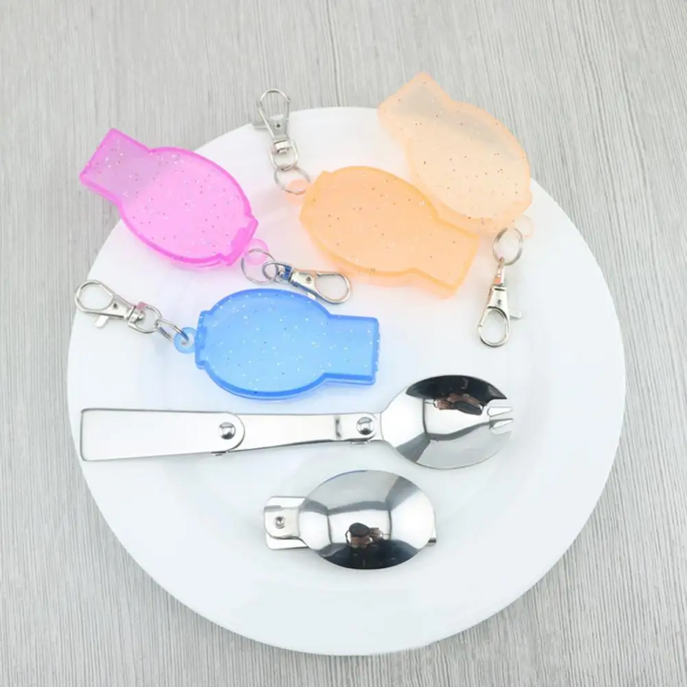 Портативный Дорожный Чехол из нержавеющей стали с радужной вилкой и ложкой 
Портативный Дорожный Чехол из нержавеющей стали с радужной вилкой и ложкой