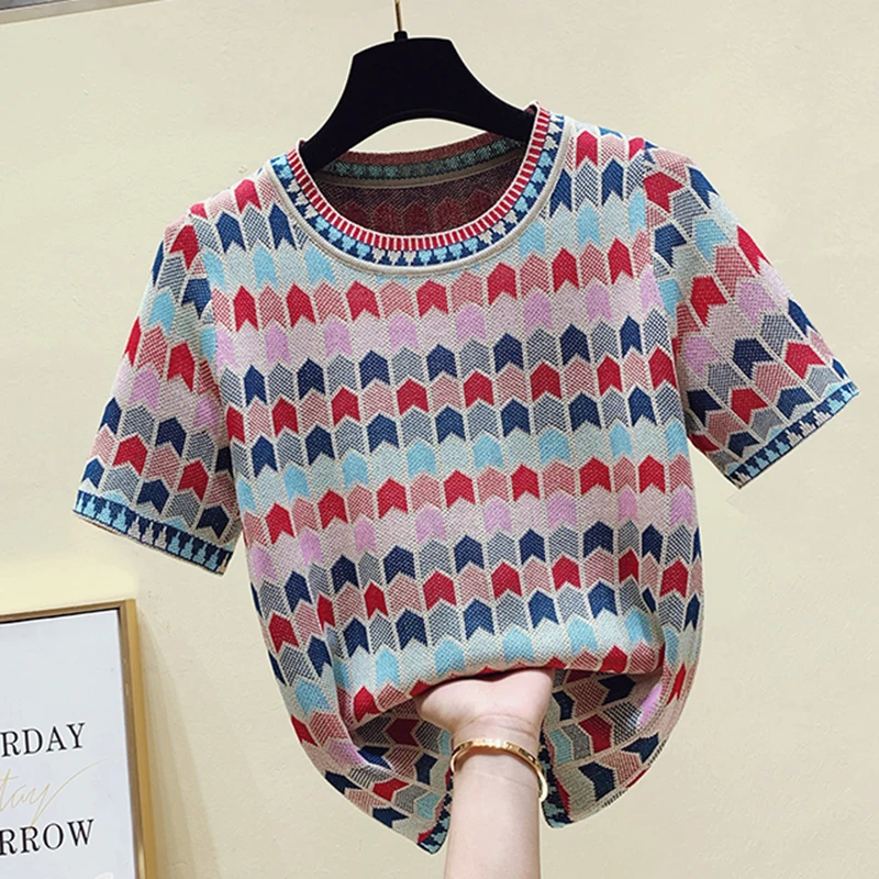 LJSXLS O Neck Short Sleeve Knitted Sweater Women Summer Autumn Korean Fashion Womens clothing Pullovers Tops Sueters De Mujer
LJSXLS O Neck Short Sleeve Knitted Sweater Women Summer Autumn Korean Fashion Womens clothing Pullovers Tops Sueters De Mujer