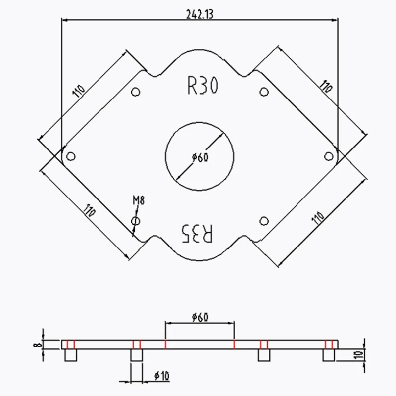 Woodworking R Gauge Angle Arc Trimming Machine R Angle Arc Template for Router Table Corner Jig Half Rounded Positioning Plate
Woodworking R Gauge Angle Arc Trimming Machine R Angle Arc Template for Router Table Corner Jig Half Rounded Positioning Plate