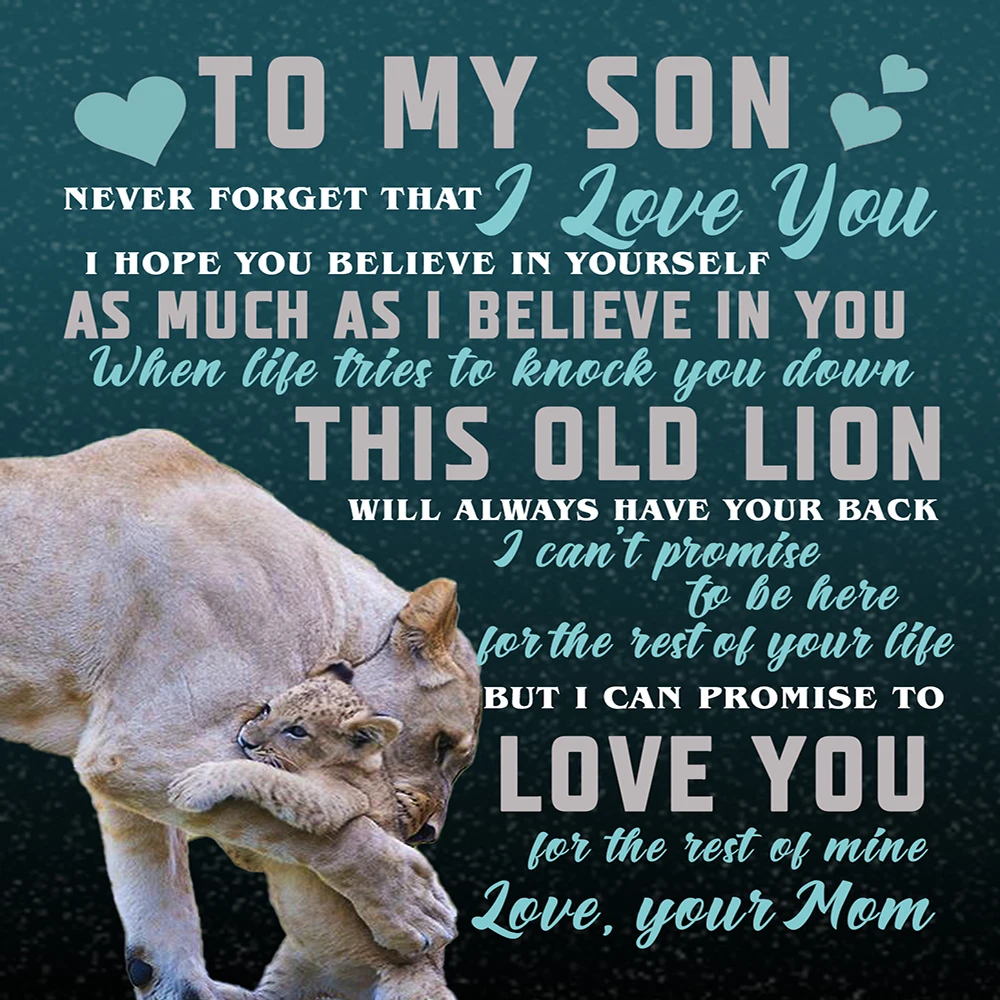 Throw Fleece Blanket To My Son Message Letter Quilt Blanket Print Home Textiles Bed Sofa Express Love Gift Blanket
Throw Fleece Blanket To My Son Message Letter Quilt Blanket Print Home Textiles Bed Sofa Express Love Gift Blanket
