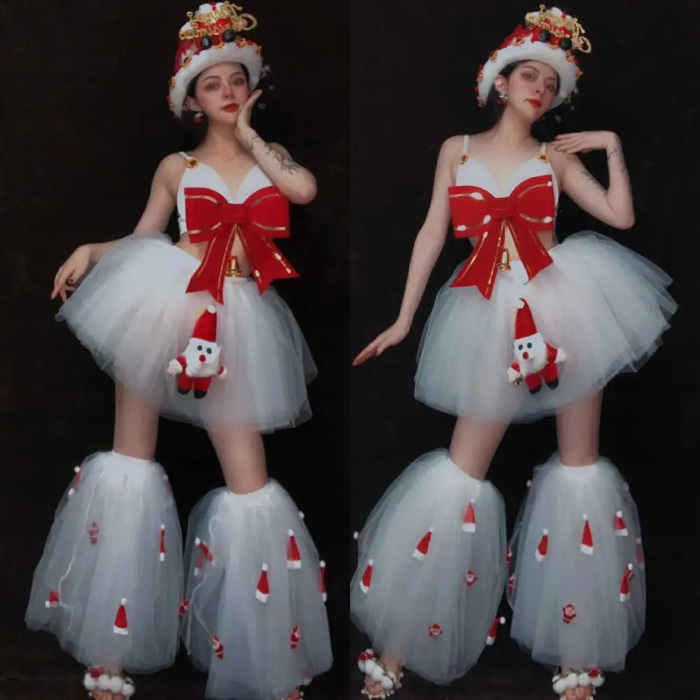Christmas Party Dance Costume White TuTu Skirt Bar Singer Ds Dance Clothes Gogo Rave Outfit Stage Performance Wear DT2148
Christmas Party Dance Costume White TuTu Skirt Bar Singer Ds Dance Clothes Gogo Rave Outfit Stage Performance Wear DT2148