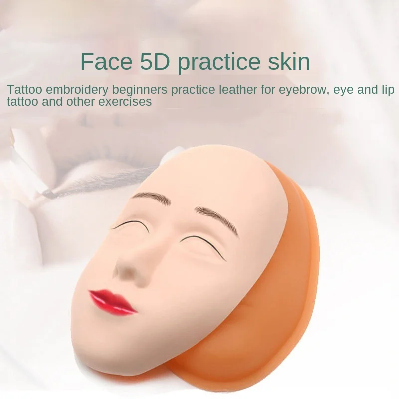 5D Facial Tattoo Training Head Silicone Practice Lip/Eyebrow Tattoo Skin Mannequin Face Head for Permanent Makeup Beginners
5D Facial Tattoo Training Head Silicone Practice Lip/Eyebrow Tattoo Skin Mannequin Face Head for Permanent Makeup Beginners