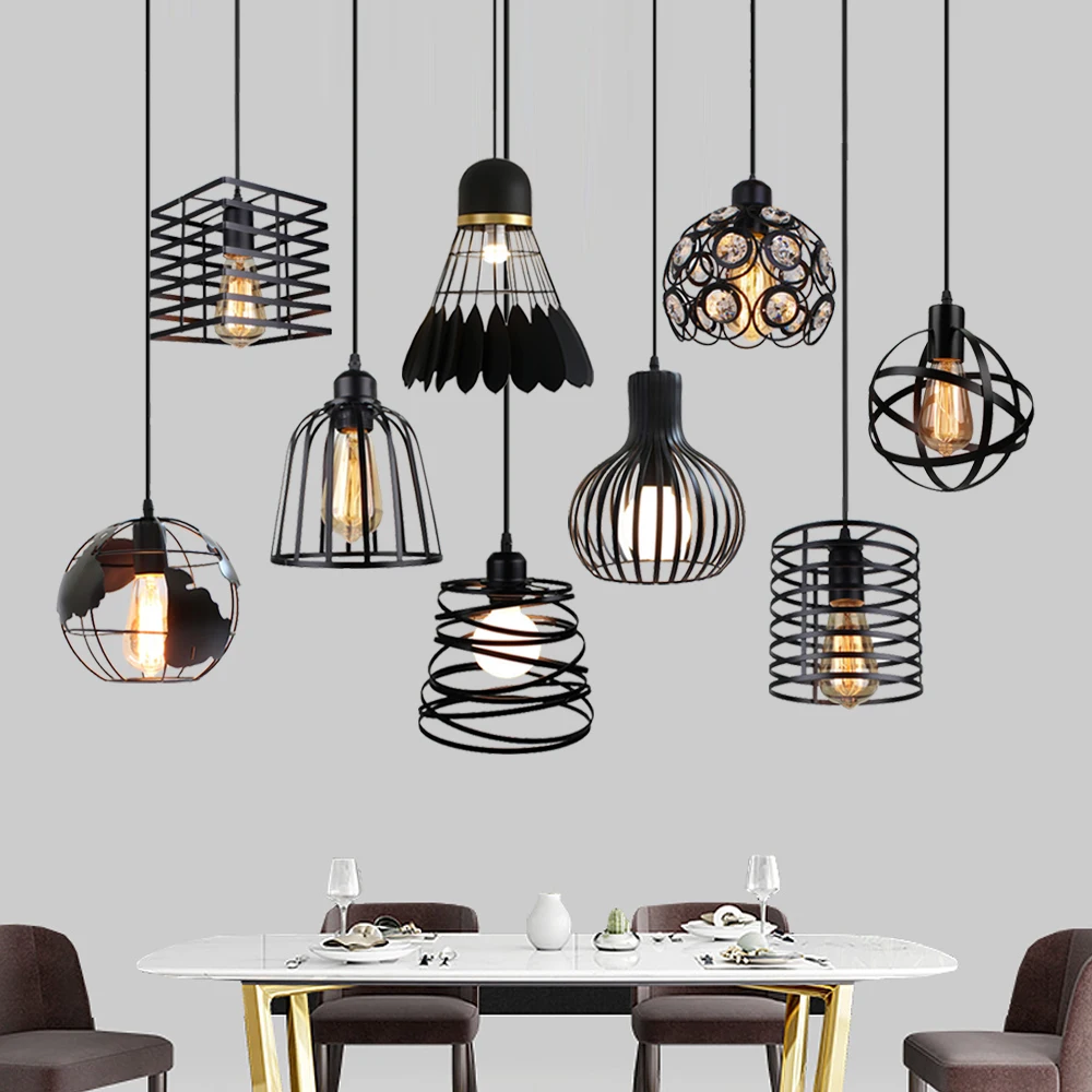 Vintage Loft Industrial Iron Pendant Lights E27 LED Hanging Lamp for Home Living Room Bedroom Kitchen Decor Luminaire Suspendu
Vintage Loft Industrial Iron Pendant Lights E27 LED Hanging Lamp for Home Living Room Bedroom Kitchen Decor Luminaire Suspendu