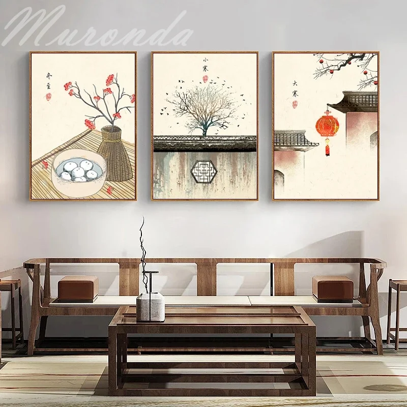 Chinese Style Ink Canvas Painting Abstract Winter Solstice Landscape Wall Art Poster and Print Modern Home Decoration Pictures
Chinese Style Ink Canvas Painting Abstract Winter Solstice Landscape Wall Art Poster and Print Modern Home Decoration Pictures