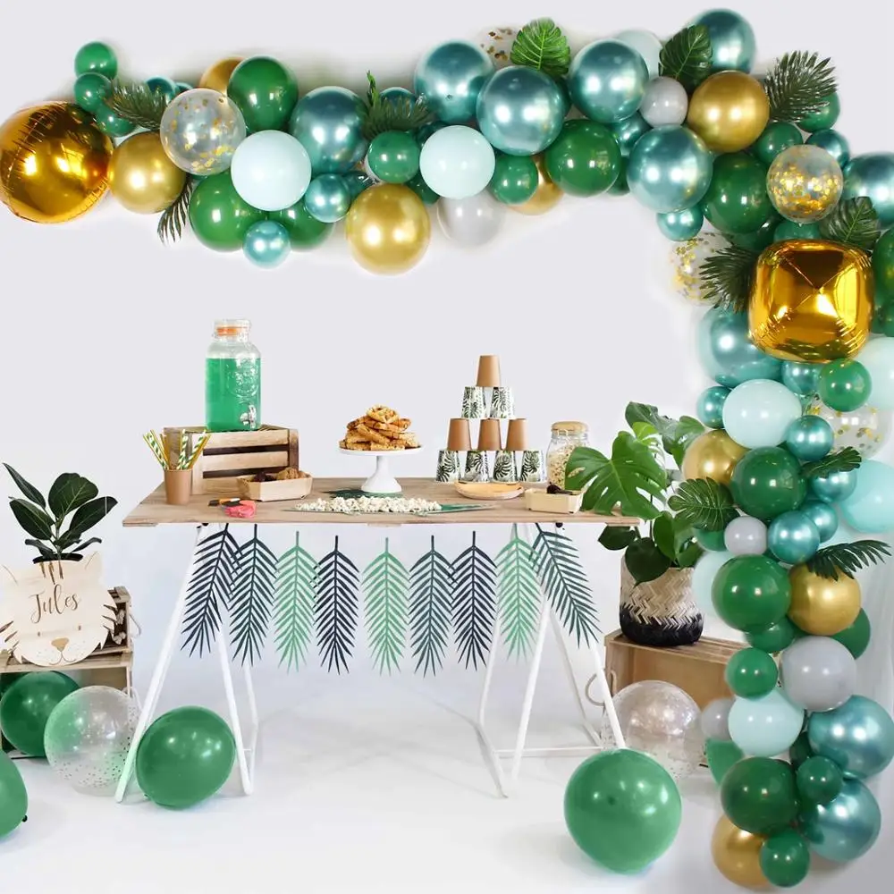 167Pcs Confetti Latex Balloon Garland Arch Kit Forest Animal Theme Green Gold Ballon Chain Party Children's Birthday Decoration
167Pcs Confetti Latex Balloon Garland Arch Kit Forest Animal Theme Green Gold Ballon Chain Party Children's Birthday Decoration