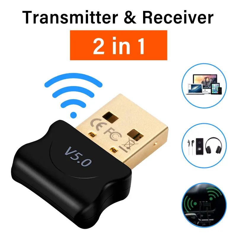 5 0 Bluetooth-совместимый адаптер USB-передатчик для ПК компьютера приемника ноутбука