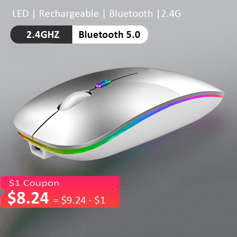 LED Gaming Mouse Wireless Tablet PC Mice Rechargeable Silent Mouse for iPad Xiaomi Huawei Tablet Mouse 2.4G Bluetooth-compatible
LED Gaming Mouse Wireless Tablet PC Mice Rechargeable Silent Mouse for iPad Xiaomi Huawei Tablet Mouse 2.4G Bluetooth-compatible