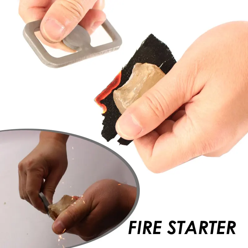 Camping Fire Starter Lighter Camping Survival Tools Flint Fire Starter Striker Fire Starter Primitive Kit For BBQ Steel
Camping Fire Starter Lighter Camping Survival Tools Flint Fire Starter Striker Fire Starter Primitive Kit For BBQ Steel