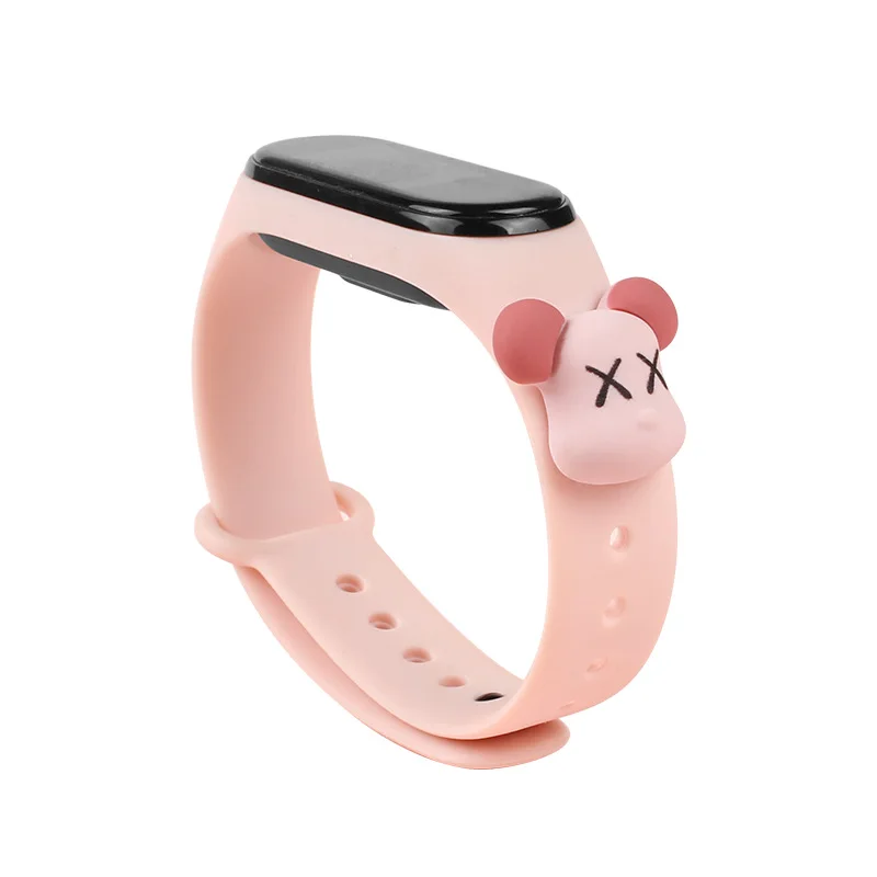 SLILE применимо к Xiaomi Смарт Браслет 3 4 ремешок на запястье для Mi band Силиконовый