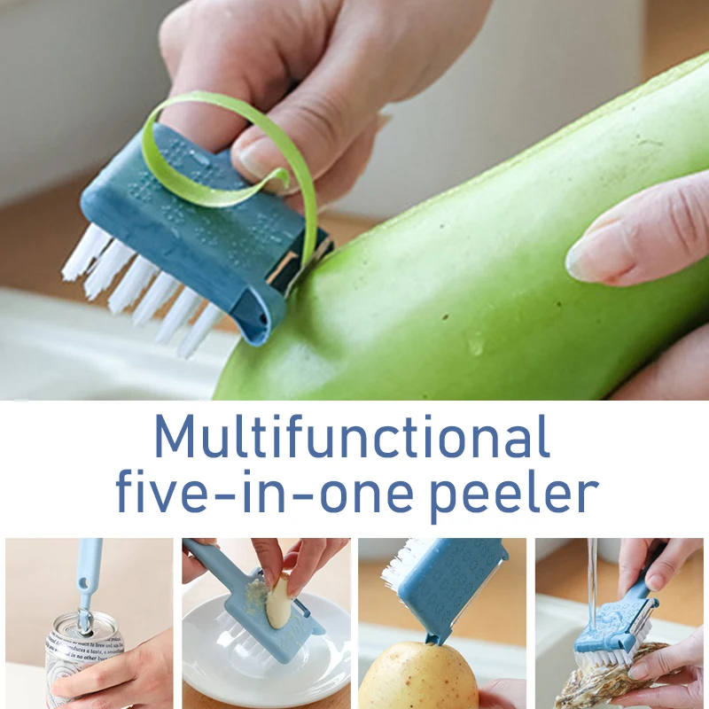 Fruit Vegetable Cleaning Brush Peeler Kitchen Multifunction Peeler Carrot Onion Grater with Handle Potato Brush Cleaning Tools
Fruit Vegetable Cleaning Brush Peeler Kitchen Multifunction Peeler Carrot Onion Grater with Handle Potato Brush Cleaning Tools