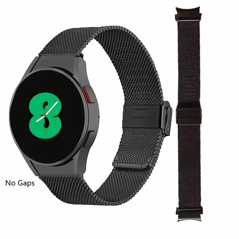 No Gap Bracelet for Samsung Galaxy Watch 4 44mm 40mm Seamless Stainless Steel Band Galaxy Watch 4 Classic Strap With Connector
No Gap Bracelet for Samsung Galaxy Watch 4 44mm 40mm Seamless Stainless Steel Band Galaxy Watch 4 Classic Strap With Connector