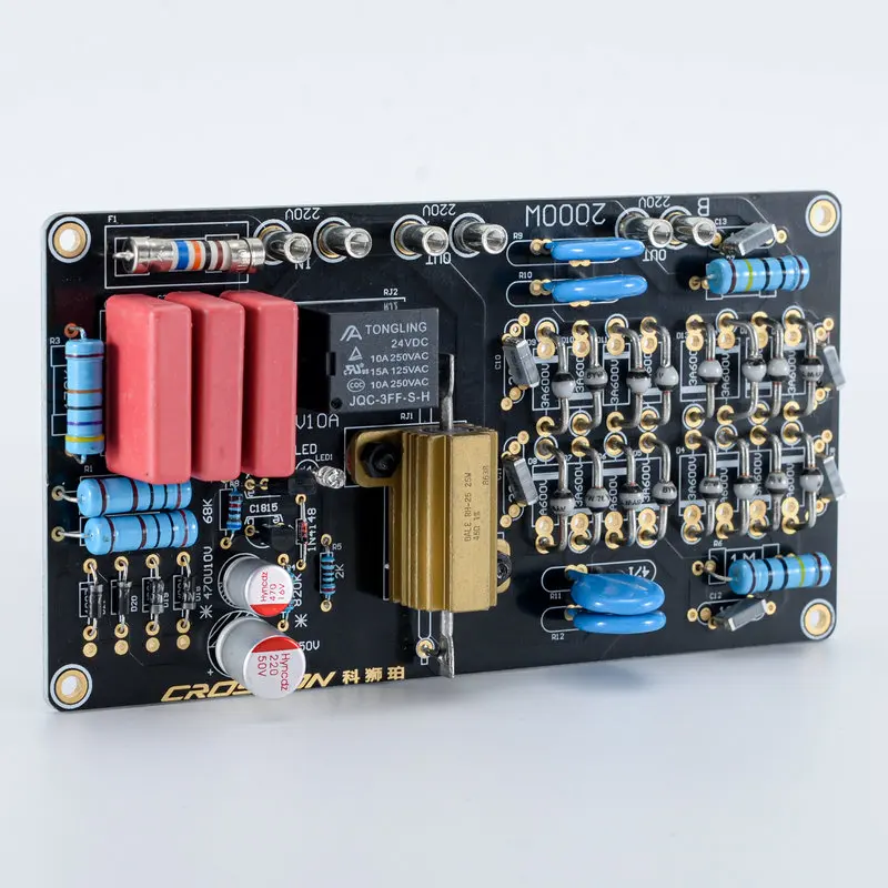 

CROSBON Soft start-up with delay on the main board of the audio purification circuit without inductive filter