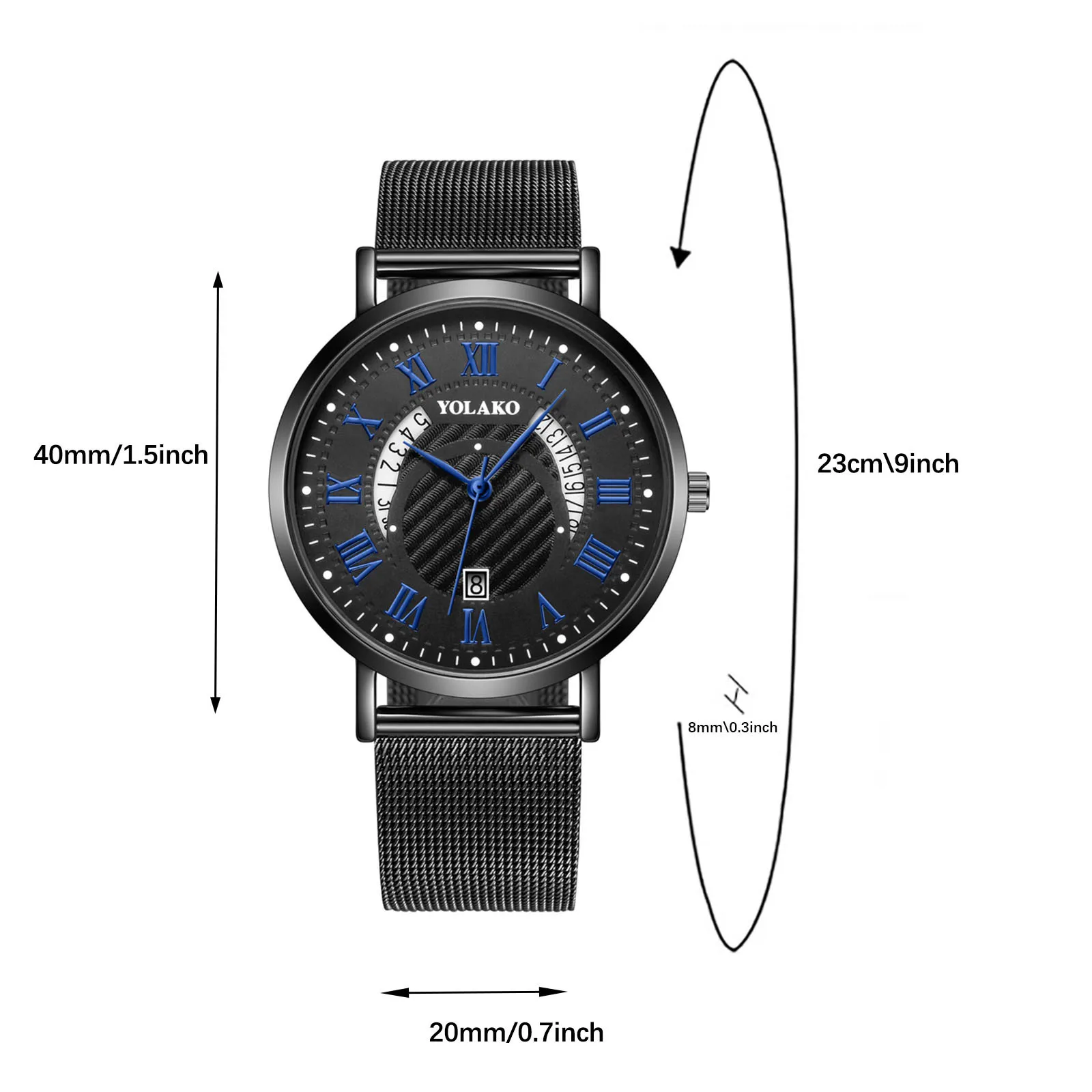 YOLAKO New Round Men's Casual Quartz Glass Stainless Steel Strap Watch Stainless steel dial men watch sport reloj de hombre F5
YOLAKO New Round Men's Casual Quartz Glass Stainless Steel Strap Watch Stainless steel dial men watch sport reloj de hombre F5