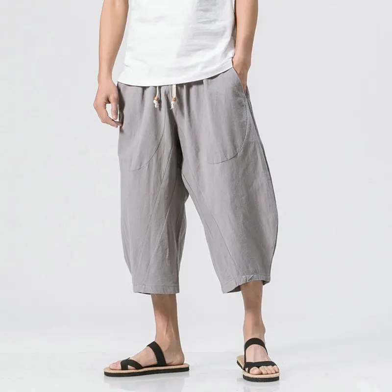 Chinese Style Summer Men Linen Pants 2021 Men Wide Leg Trousers Male Drop Crotch HipHop Man Joggers Calf-Length Pants Track Pant
Chinese Style Summer Men Linen Pants 2021 Men Wide Leg Trousers Male Drop Crotch HipHop Man Joggers Calf-Length Pants Track Pant