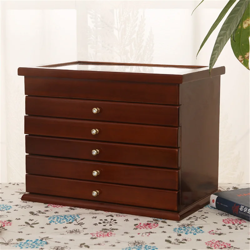 Multi-Layer Big 6 Layers Wooden Jewelry Box Jewelry Display Casket Earrings Ring Boxes Jewelry Organizer Gift Box White/Brown
Multi-Layer Big 6 Layers Wooden Jewelry Box Jewelry Display Casket Earrings Ring Boxes Jewelry Organizer Gift Box White/Brown