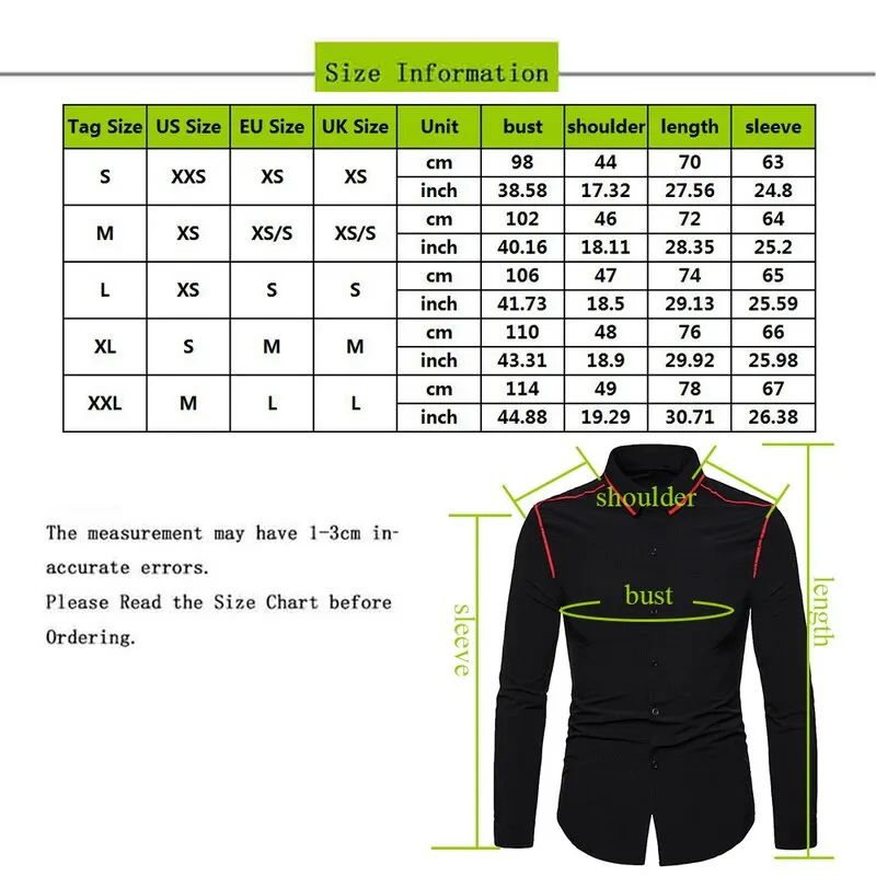 2019 Brand Men Shirt White Black Long Sleeve Fashion Business Design Shirt Mens Slim Casual Camisa Social Dress Shirts
2019 Brand Men Shirt White Black Long Sleeve Fashion Business Design Shirt Mens Slim Casual Camisa Social Dress Shirts
