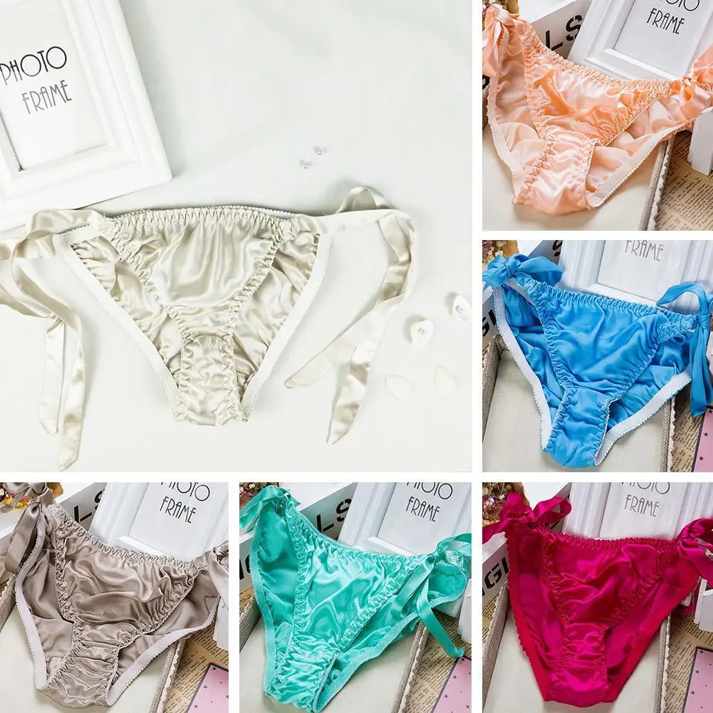 Color Silk Satin Lace-Up Panties Women's Sexy Bikini Underwear Knickers Panties Panties Briefs Lace Satin Lingerie S4N3
Color Silk Satin Lace-Up Panties Women's Sexy Bikini Underwear Knickers Panties Panties Briefs Lace Satin Lingerie S4N3