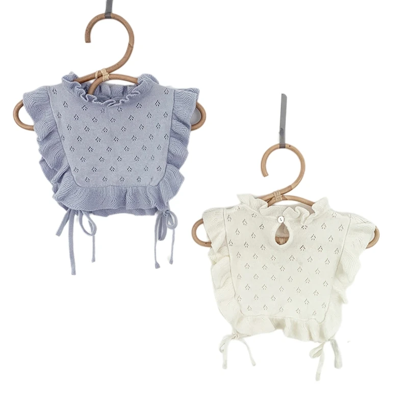 03KD Cotton Knitted Hollow out Baby Bib Newborn Girls Vest Collar Decoration Ruffles Solid Color Toddlers Kids Bibs
03KD Cotton Knitted Hollow out Baby Bib Newborn Girls Vest Collar Decoration Ruffles Solid Color Toddlers Kids Bibs