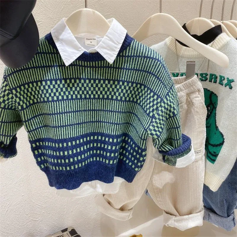 Winter Warm Knitting Autumn Cotton Sweater Top Baby Children Clothing Boys Girls Kid Spring Fast Shipping
Winter Warm Knitting Autumn Cotton Sweater Top Baby Children Clothing Boys Girls Kid Spring Fast Shipping