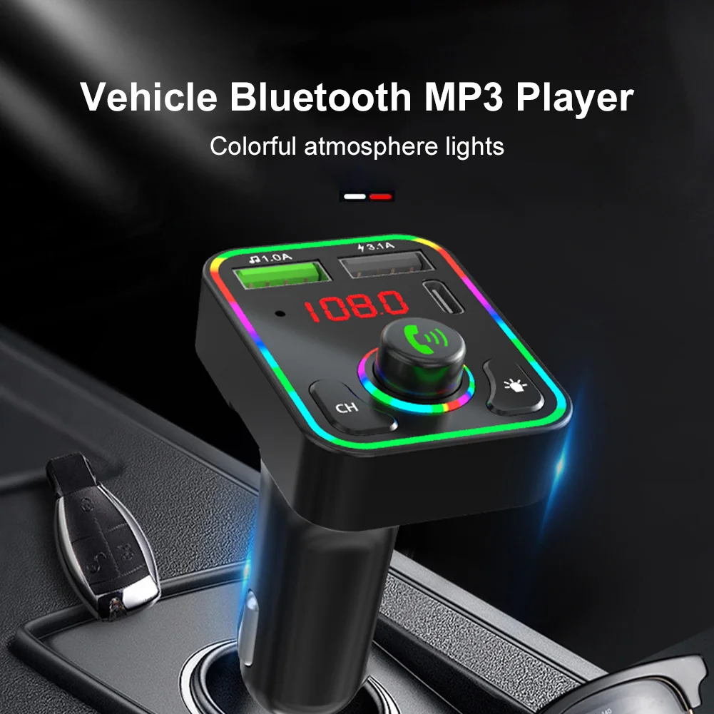 FM Transmitter Car Wireless Bluetooth 5.0 MP3 Player 12V Wireless 3.1A USB PD Fast Charging Hands-free Call with Mic LED Lights
FM Transmitter Car Wireless Bluetooth 5.0 MP3 Player 12V Wireless 3.1A USB PD Fast Charging Hands-free Call with Mic LED Lights