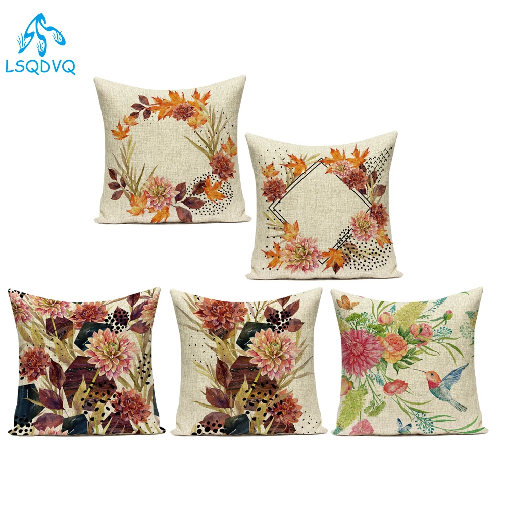 Наволочка для диванной подушки, из полиэстера, с цветочным узором
Наволочка для диванной подушки, из полиэстера, с цветочным узором