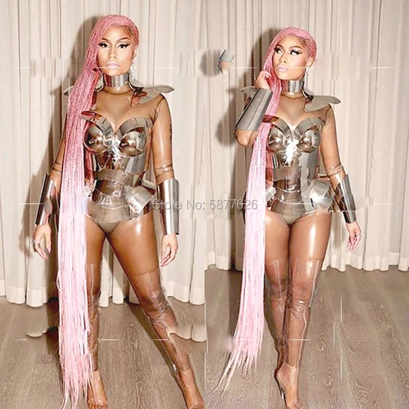 Mirror bar commercial performance metal technology sense gogo costume DS party stage show wear
Mirror bar commercial performance metal technology sense gogo costume DS party stage show wear