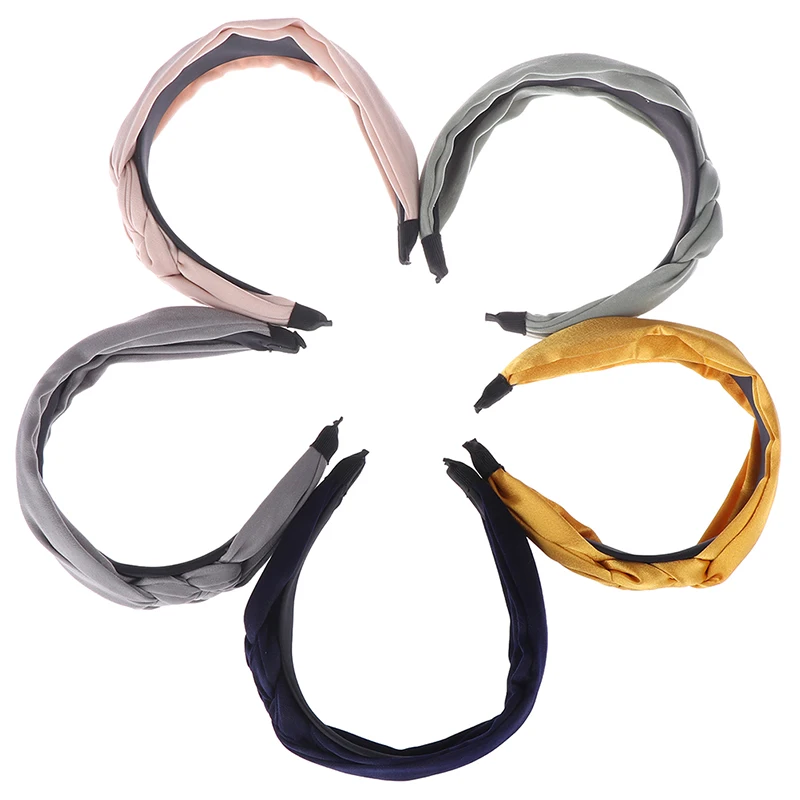 Fashion Solid Twist Knotted Hairband Hair Hoop Headband For Women Knot Cross Tie Band Accessories | Аксессуары для одежды