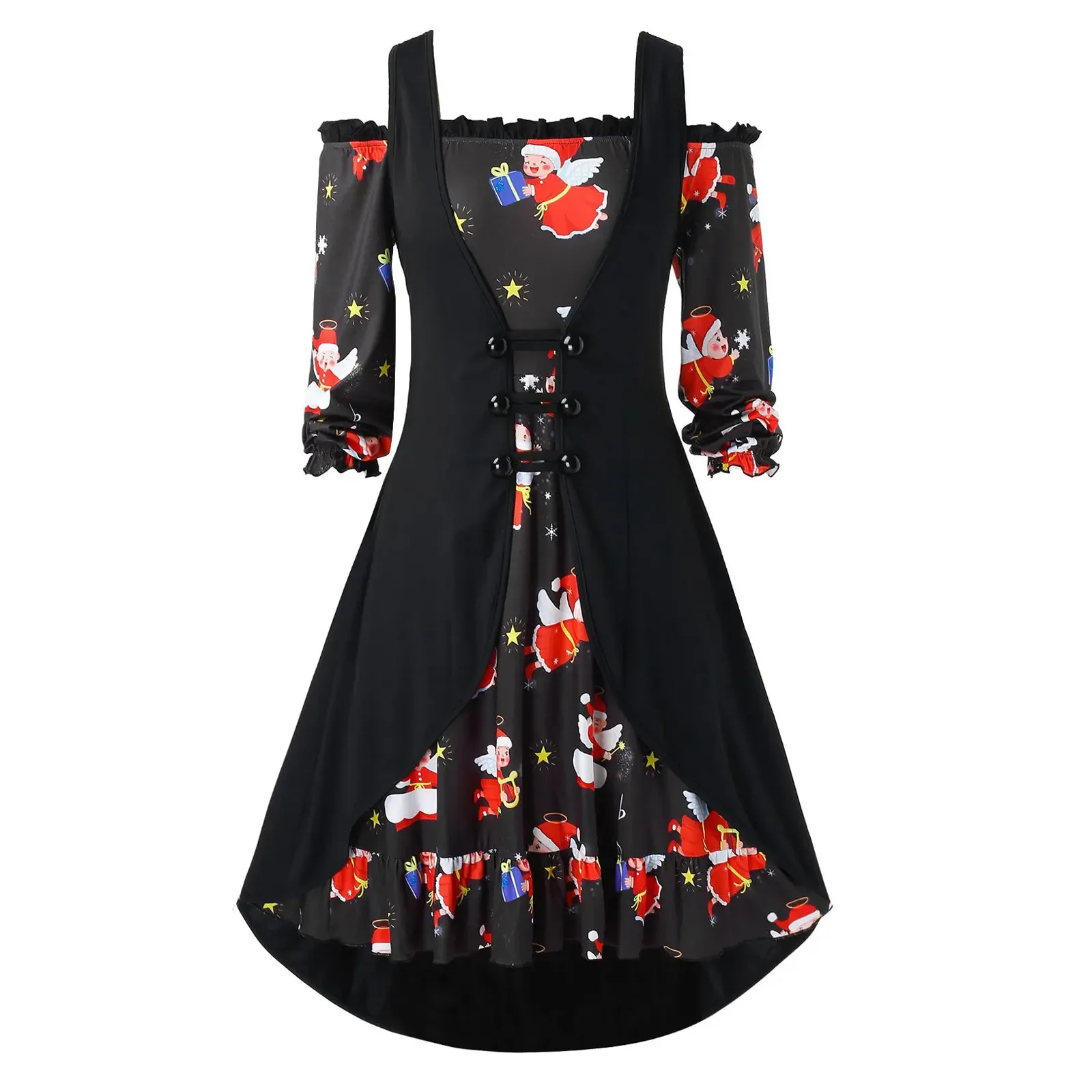 Women Christmas Dress Merry Christmas Off Shoulder Dress winter Long Sleeve Lace Up Midi Dresses Vestido Navidad Natale
Women Christmas Dress Merry Christmas Off Shoulder Dress winter Long Sleeve Lace Up Midi Dresses Vestido Navidad Natale