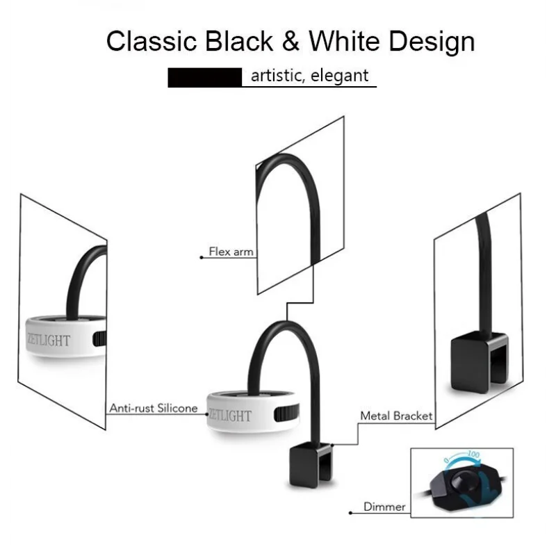 ZETLIGHT Aquarium AC 100V-240V E100 COB LED Light For Macroalgae And Reef Marine Nano Tank Led Light
ZETLIGHT Aquarium AC 100V-240V E100 COB LED Light For Macroalgae And Reef Marine Nano Tank Led Light