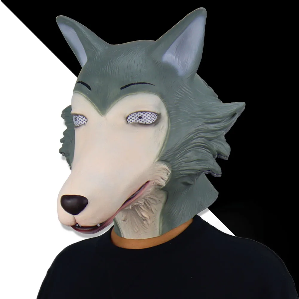Аниме Beastars Косплей костюмы парик Маска Серый Волк легоши униформа Карнавал