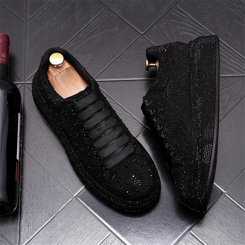 Black Gold Rhinestone Platform Casual Shoes Designer Luxury Men Sneakers Punk Hip Hop Thick Bottom Flats Zapatillas Hombre
Black Gold Rhinestone Platform Casual Shoes Designer Luxury Men Sneakers Punk Hip Hop Thick Bottom Flats Zapatillas Hombre