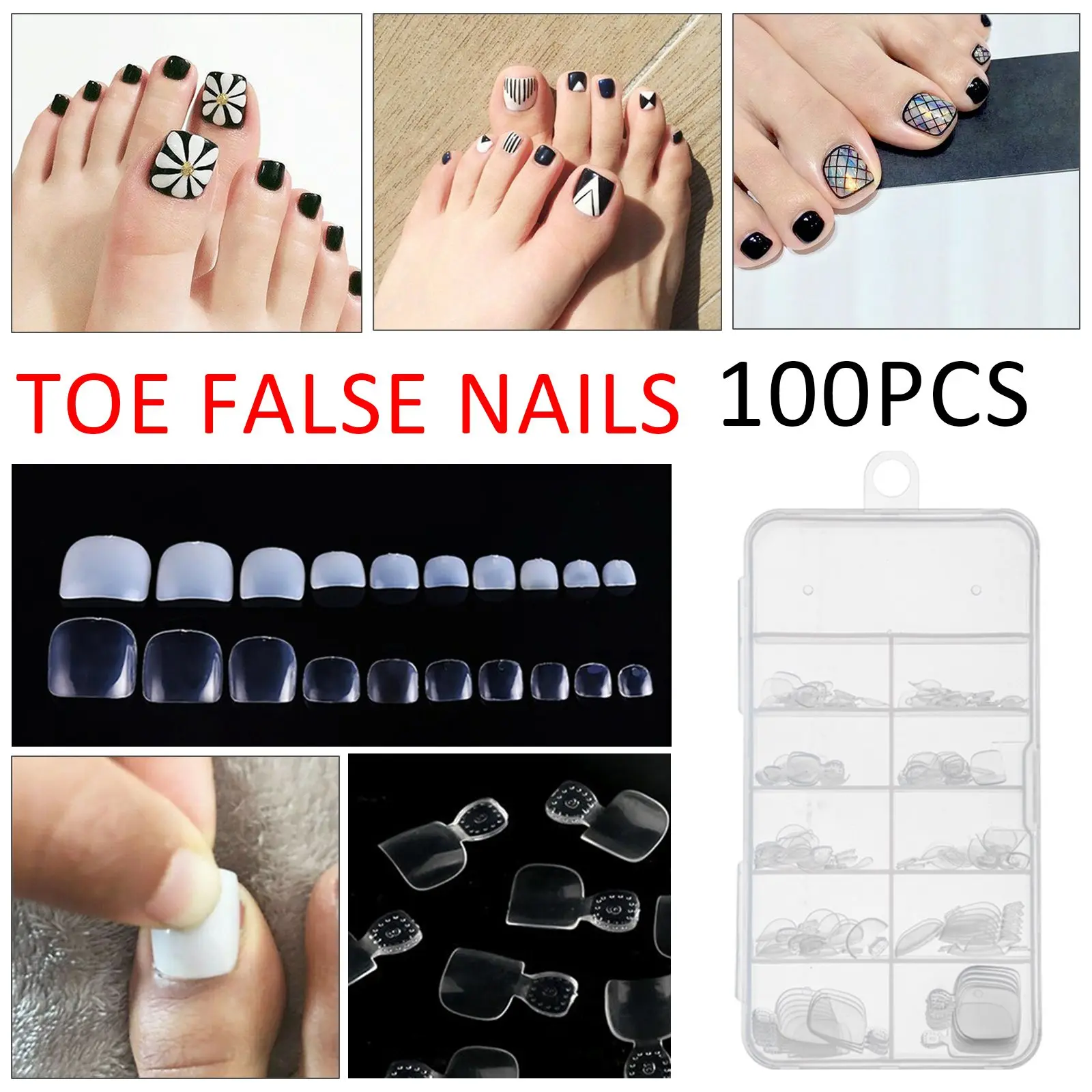 100 шт. Акриловые Бусины, полного покрытия, накладные ногти для пальцев ног прозрачные натуральные Поддельные Типсы для ногтей ног массаж ног...
100 шт. Акриловые Бусины, полного покрытия, накладные ногти для пальцев ног прозрачные натуральные Поддельные Типсы для ногтей ног массаж ног...