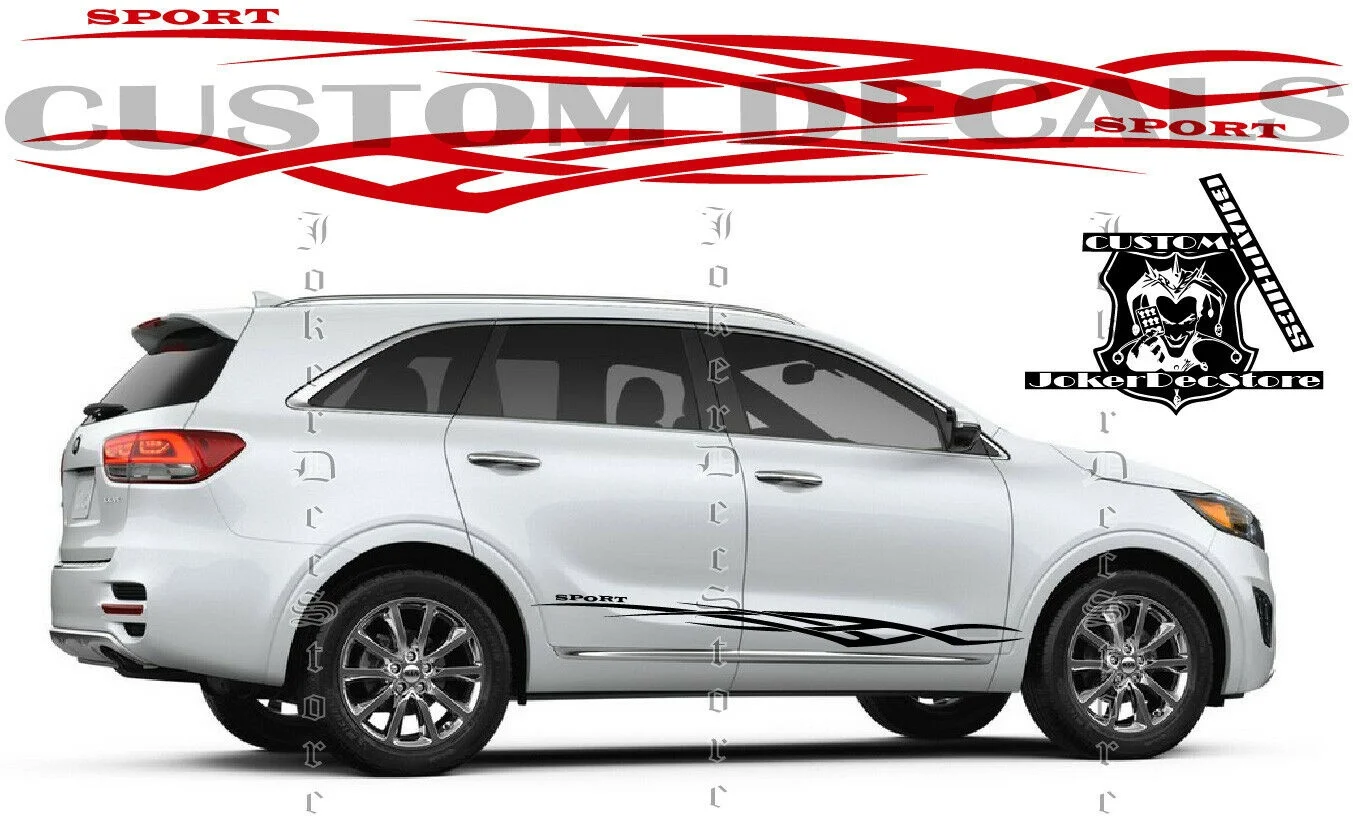 Для x2 полосой наклейка графические стикеры комплект совместим Kia Sorento|Наклейки на