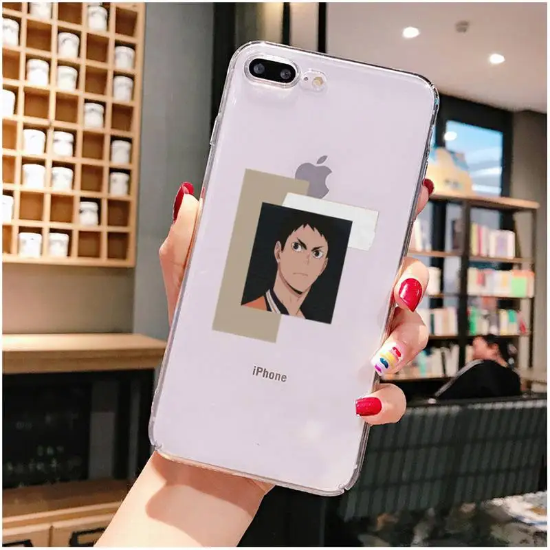 

Oikawa Tooru Haikyuu Phone Case For iPhone X XS MAX 6 6s 7 7plus 8 8Plus 5 5S SE 2020 XR 11 11pro max Clear funda Cover