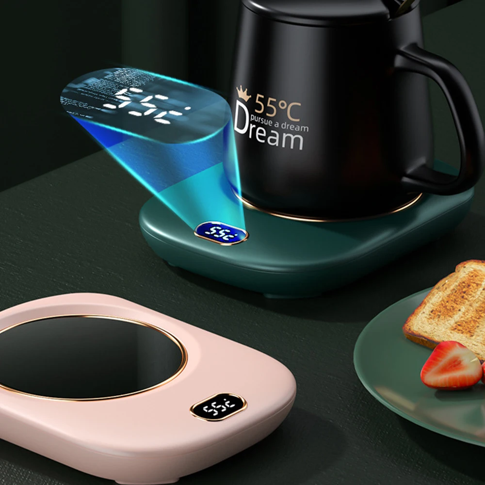 ABS Temperature Display Electric Coffee Mug Warmer Pad Heating Coaster Insulation Coaster Useful Constant Temperature Coaster
ABS Temperature Display Electric Coffee Mug Warmer Pad Heating Coaster Insulation Coaster Useful Constant Temperature Coaster