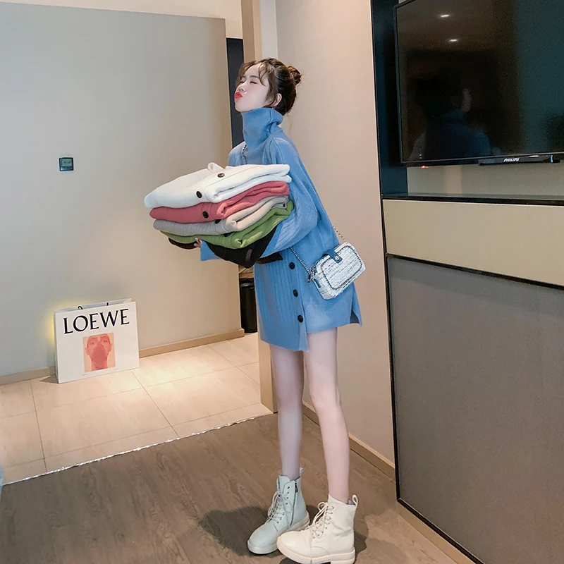 Harajuku Girl's Cute Long Turtleneck Female Winter Loose Outside The Languid Is Lazy Wind Upset The Knitting Kpop Coat
Harajuku Girl's Cute Long Turtleneck Female Winter Loose Outside The Languid Is Lazy Wind Upset The Knitting Kpop Coat