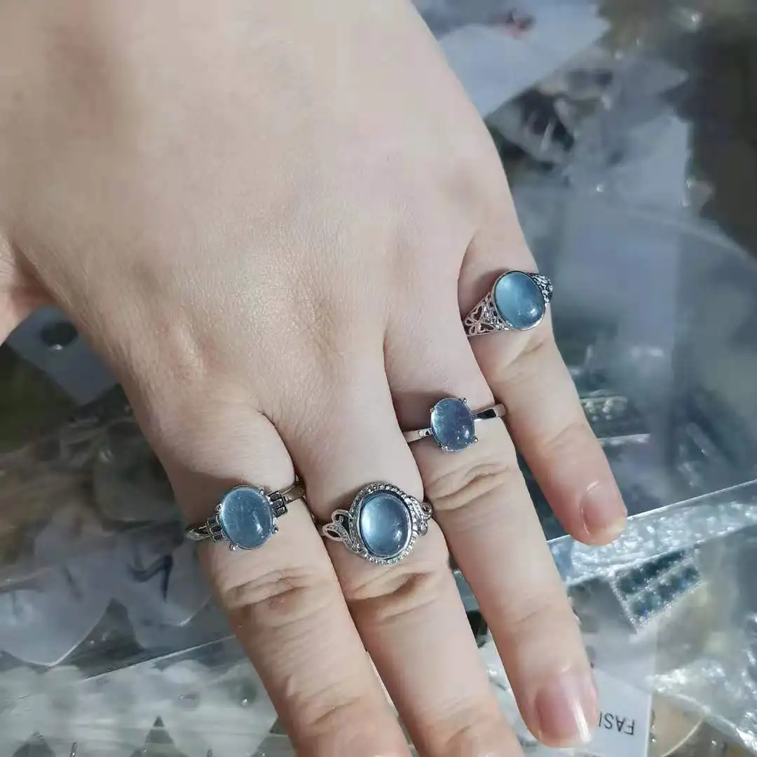 1pcs/lot Aquamarine Ring natural transparent very beautiful No impurities high quality Organic gems s925 Silver inlay jewelry
1pcs/lot Aquamarine Ring natural transparent very beautiful No impurities high quality Organic gems s925 Silver inlay jewelry