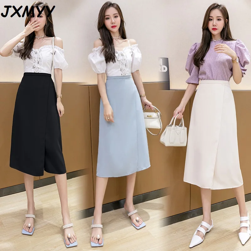 2021 Summer New Slit Gentle Skirt Fashion Temperament All-match High Waist Thin Straight One Step Skirt JXMYY
2021 Summer New Slit Gentle Skirt Fashion Temperament All-match High Waist Thin Straight One Step Skirt JXMYY