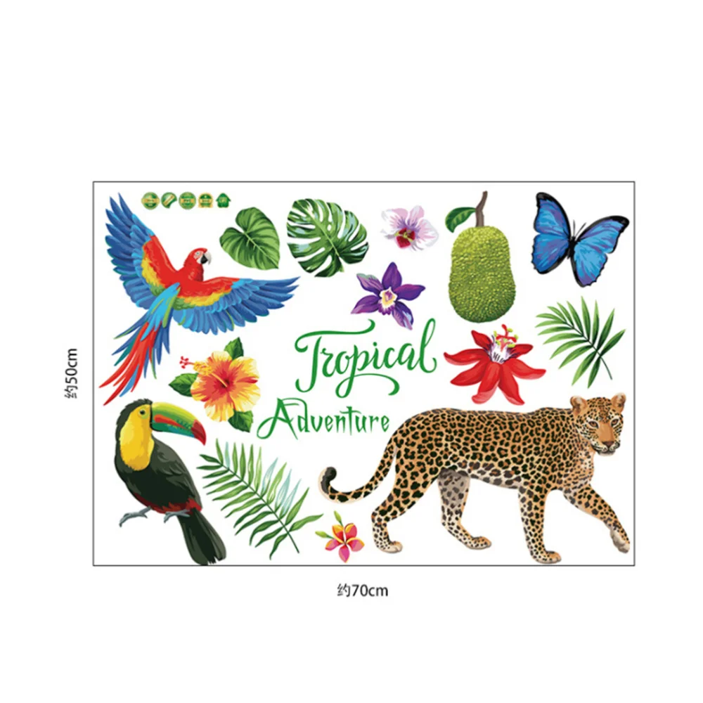 Mural Art Creative Wallpaper Wall Stickers Wall Decal Tropical Elephants Jungle Adventure
Mural Art Creative Wallpaper Wall Stickers Wall Decal Tropical Elephants Jungle Adventure