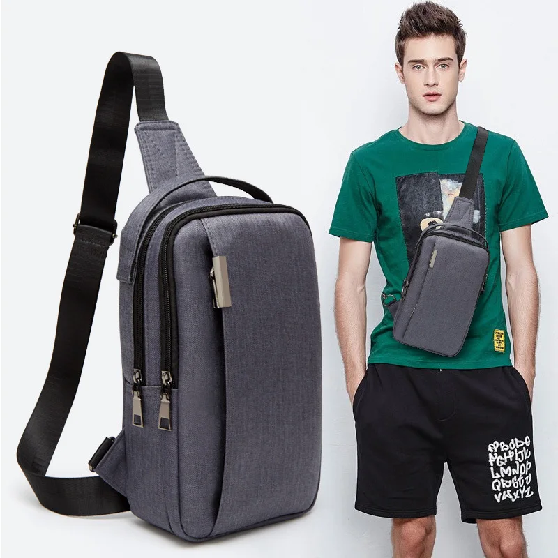 Men's Black/Grey Casual Business Outdoor Chest Bags Packs Designer Canvas Breathable Multi-functional Large-capacity Sports Bags
Men's Black/Grey Casual Business Outdoor Chest Bags Packs Designer Canvas Breathable Multi-functional Large-capacity Sports Bags