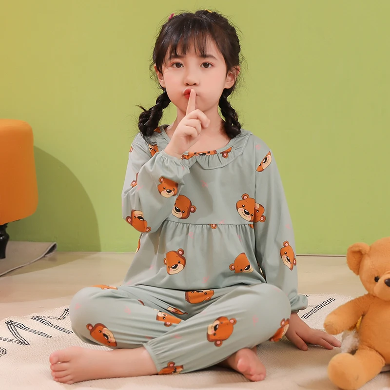Cute Princess Cotton Pajamas For Kids Long Sleeved Trousers Pyjama Sets Children Sleepwear Baby Girls Home Clothes Girl Pjs Set
Cute Princess Cotton Pajamas For Kids Long Sleeved Trousers Pyjama Sets Children Sleepwear Baby Girls Home Clothes Girl Pjs Set