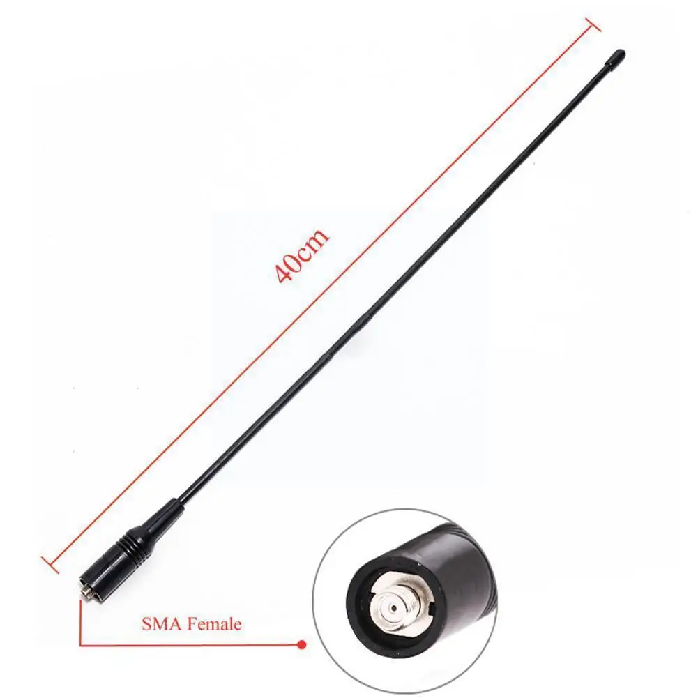 40cm NA-771 SMA-Female Walkie Talkie Antenna Dual Band 10W Antenna For Kenwood Handheld RadioTK-2107 TK-378 D0G6
40cm NA-771 SMA-Female Walkie Talkie Antenna Dual Band 10W Antenna For Kenwood Handheld RadioTK-2107 TK-378 D0G6