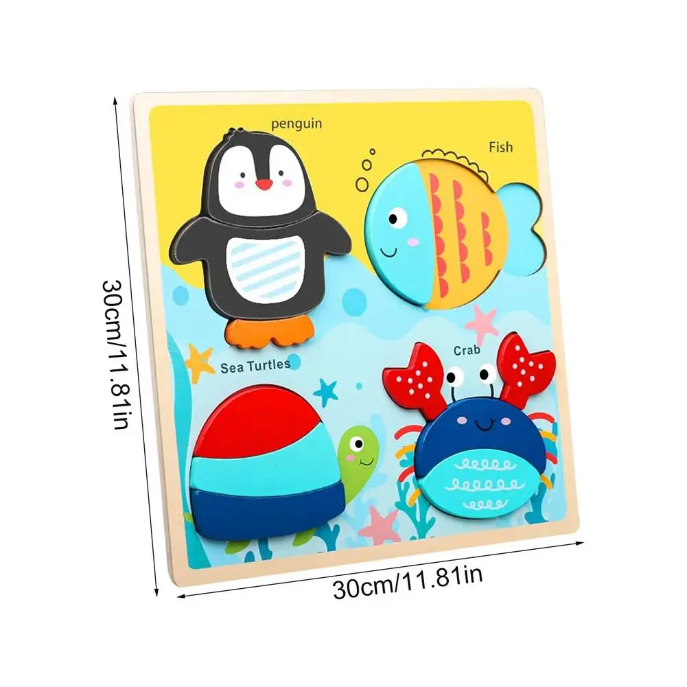 Children's Educational Wooden Ocean Animal Jigsaw Puzzles Toys Montessori Early Learning Kids Cube Wooden Cartoons Animal Puzzle
Children's Educational Wooden Ocean Animal Jigsaw Puzzles Toys Montessori Early Learning Kids Cube Wooden Cartoons Animal Puzzle
