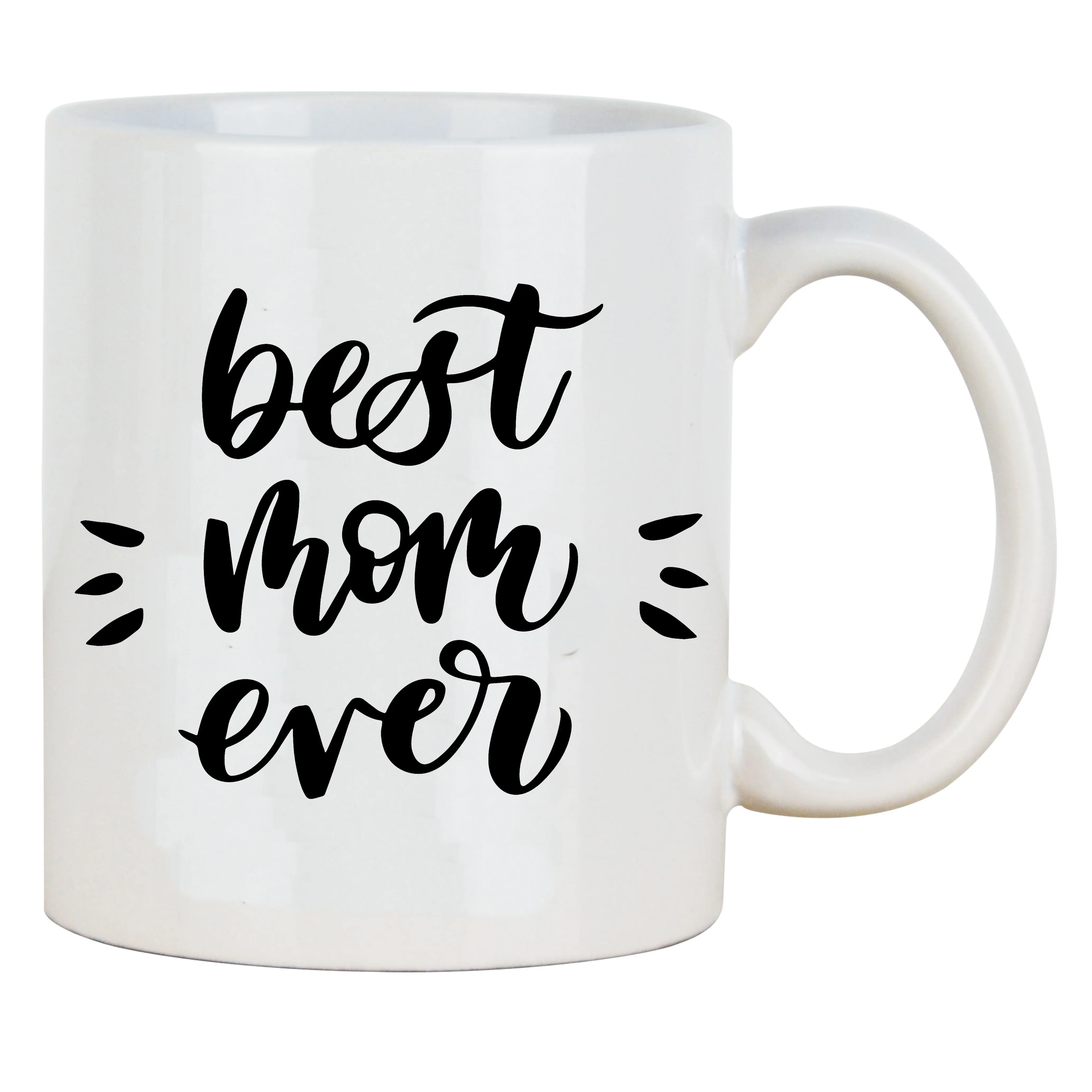 

Керамическая белая кофейная кружка Best Mom Ever, 11 унций, подарок для мамы, чайная чашка на День Матери