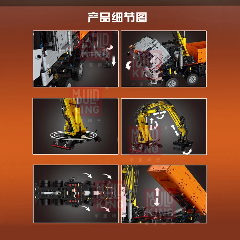 Mould King 19007 Motorized Technic Car Compatible Truck Car Model Assembly Bricks Toys Kids Educational Gifts Building Blocks
Mould King 19007 Motorized Technic Car Compatible Truck Car Model Assembly Bricks Toys Kids Educational Gifts Building Blocks