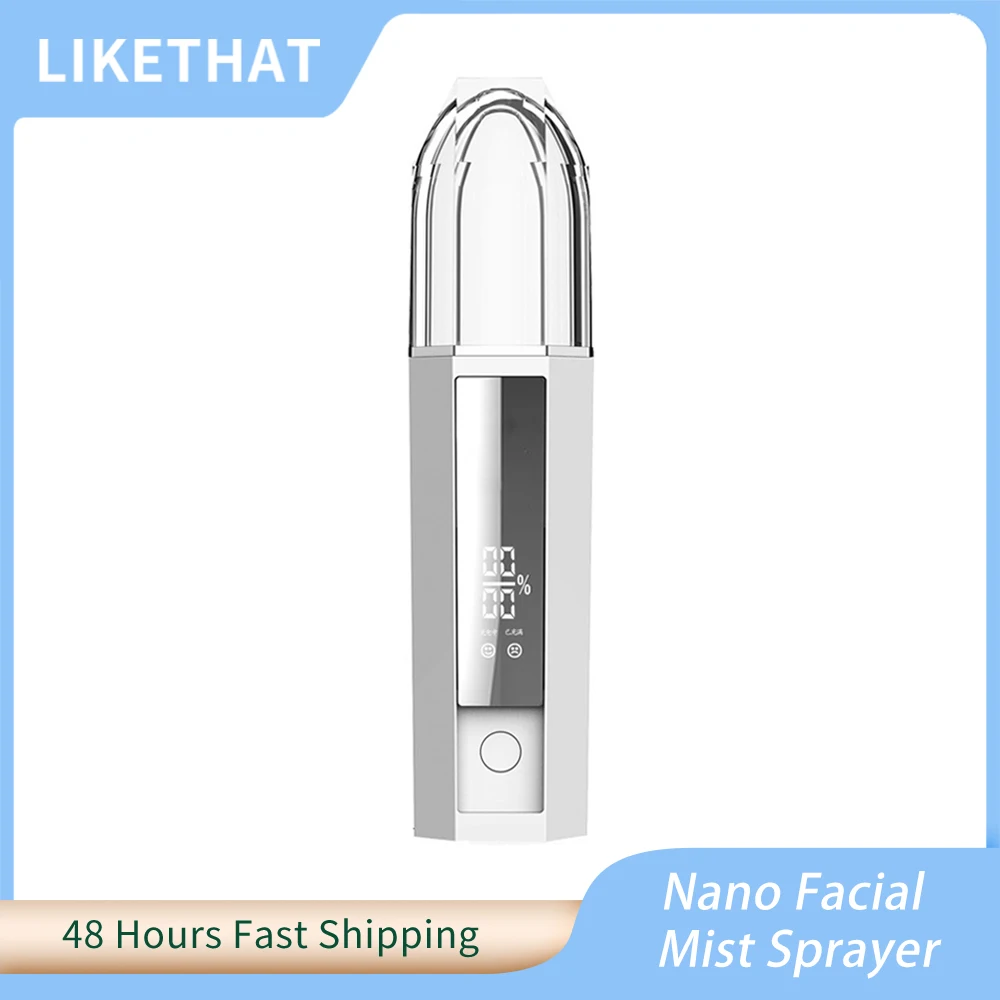 LIKETHAT Nano Mist Sprayer Facial Steamer Humidifier LED Display USB Rechargeable Face Deep Cleaning Moisturizing Skin Care Tool
LIKETHAT Nano Mist Sprayer Facial Steamer Humidifier LED Display USB Rechargeable Face Deep Cleaning Moisturizing Skin Care Tool