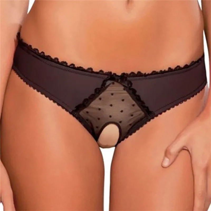 Women's Sexy Panties Thongs Lace Trim Low Waist Style Open File Perspective Comfortable and Breathable Underwear Exotic Appare
Women's Sexy Panties Thongs Lace Trim Low Waist Style Open File Perspective Comfortable and Breathable Underwear Exotic Appare